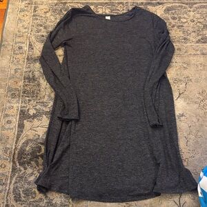 Old Navy Charcoal Heather Long Sleeve dress